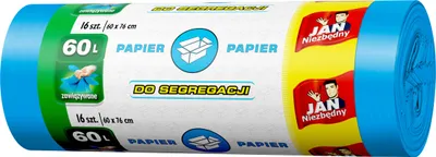 Obrázek produktu pro Pevné vložky do koše 60 l na papír 16 kusů modré