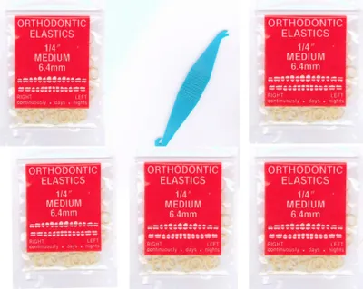 Zdjęcie produktu dla Zestaw 500 gumek ortodontycznych