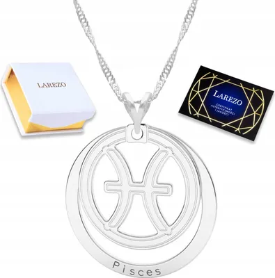 Produktbild von Fische Sternzeichen Silber Halskette Fische Horoskop Zeichen Konstellation SILBER 925