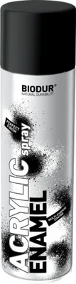 Produktbild von Biodur | Acrylfarbe - Schwarz - 500ml, Sprühfarbe, Acryllack, Buntlack, Super Glanz
