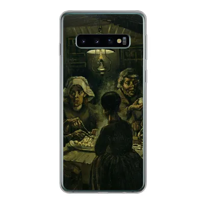 Produktbild von MuchoWow® Handyhülle Schutzhülle Hülle für Samsung Galaxy S10 Die Kartoffelesser - Vincent van Gogh Silikon Softcase Handy Hülle - Handytasche