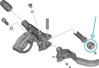 Produktbild von SHIMANO Abdeckung BL-M9120 - Schutzabdeckung für Bremshebel, 6 g