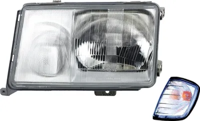 Produktbild von Scheinwerfer passend für Mercedes W124 09/89-06/93 H4 H3 Links mit Blinker 1248205961 1248203559 A1248205961 1248260943 A1248260943 Johns