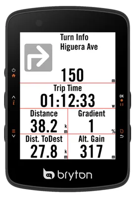 Image de Compteur GPS pour vélo Rider 550 D - Navigation simple et suivi des parcours - Bryton
