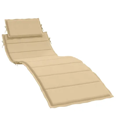 Immagine prodotto di vidaXL Cuscino lettino Melange Beige 186x58x4 cm tessuto