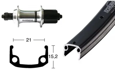 Imagen del producto de Rueda trasera Contec Classic Z19 + (modelo kt-az2r). Rueda trasera de 26 pulgadas, 2 unidades