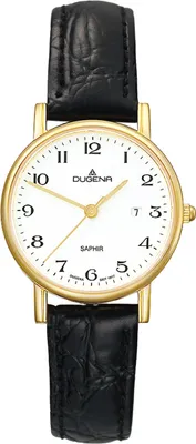 Produktbild von Dugena Damen-Armbanduhr 2171016 Zenit, Quarz, Edelstahl, Lederarmband, 3 bar