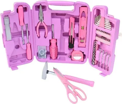 Produktbild von Umfassendes P & K 96-teiliges Pinkes Werkzeugset mit Stil – Das ideale Set für Haushalt, Reparaturen & DIY-Projekte mit modischem Design