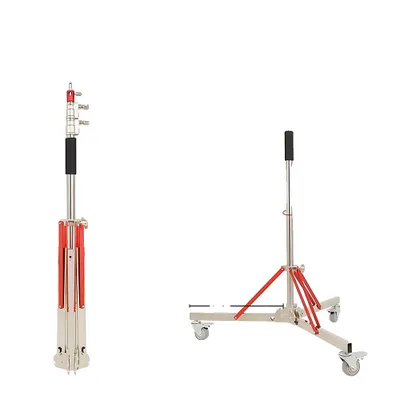 Obrázok produktu pre Ťažký statív, výškovo nastaviteľný v rozsahu 140-320 cm, maximálne zaťaženie 20 kg, trojnožka