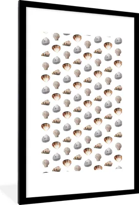 Produktbild von MuchoWow® MuchoWow® Gerahmtes Poster Schale - Farbe - Muster 60x90 cm - Poster mit zchwarzem Bilderrahmen - Dekoration - Wandposter Wohnzimmer - Hochwertig