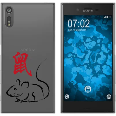 Produktbild von PhoneNatic Case kompatibel mit Sony Xperia XZs Silikon-Hülle Tierkreis Chinesisch M1