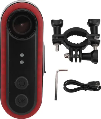 Produktbild von Fahrradkamera mit Rücklicht 1080p HD -Video -Wasserabsichten für den Außenrad 150 -Grad -Weitwinkel 64 GB