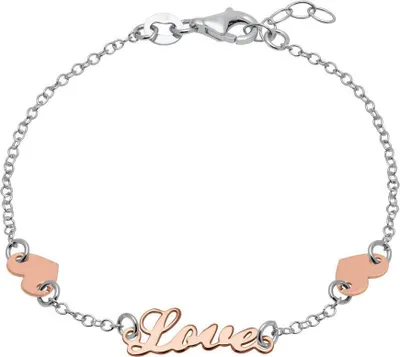 Produktbild von Love Armband Sterlingsilber Herzen