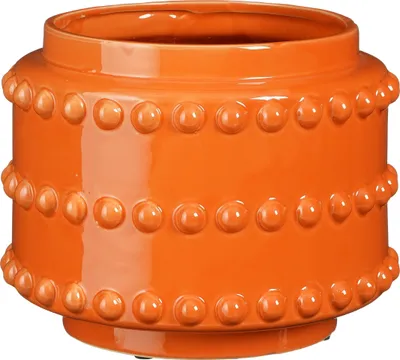 Produktbild von Mica Decorations Boaz Blumentopf – H19 x Ø22 cm – Keramik – Orange