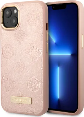 Zdjęcie produktu dla Etui z tylną obudową Guess do iPhone'a 14 Plus – iPhone 15 Plus – różowe