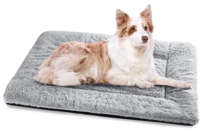 Produktbild von Waschbares Hundekissen, 106 x 71 cm, Grau, mit rutschfester Unterseite