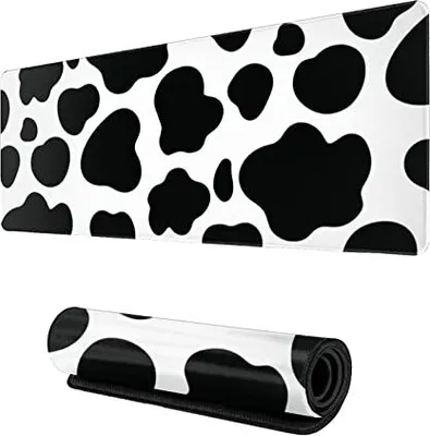 Obrázok produktu pre Jimowang Cow-Print rozšírená herná podložka pod myš veľká