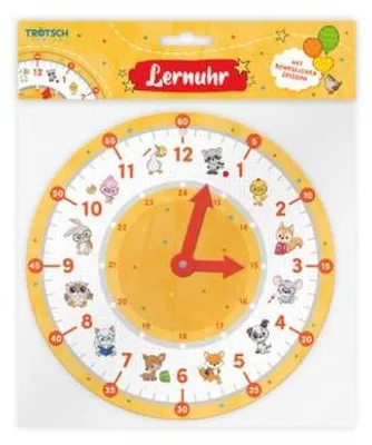 Image de TRÖTSCH - Lernuhr Zum Schulstart Tierfreunde