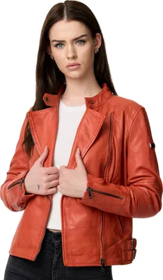 Produktbild von Tazzio Damen Lederjacke F523 (Orange, S)