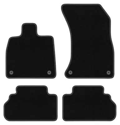 Immagine prodotto di Tappetini in moquette per Audi Q5 FYT 2021-2022 (Sportback plug in hybryda) – set 4 pezzi, neri, su misura – Wielganizator BASIC