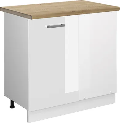 Immagine prodotto di Mobile ad angolo cucina Vicco R-Line Bianco lucido 86 cm , PL Rovere, Model 45583