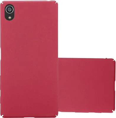 Produktbild von Cadorabo Schutzhülle für Sony Xperia Z5 Hülle in Rot Etui Hard Case Handyhülle Cover