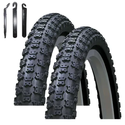 Immagine prodotto di 2 pneumatici per bicicletta Kenda K-50, misura 20 x 2,125 (57-406), colore nero, inclusi levagomme