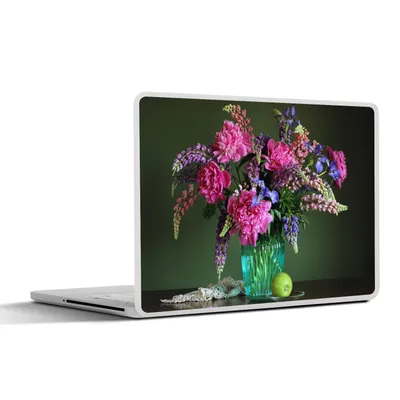 Produktbild von MuchoWow® Laptop Aufkleber Sticker Cover Farben - Blumen - Stilleben 40x30 cm - Laptop Dekoration - Selbstklebend
