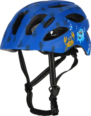 Zdjęcie produktu dla Kask rowerowy CRAZY SAFETY Cool Sea wykonany z wytrzymałej skorupy poliwęglanowej 0136 Blue M (54-58cm)