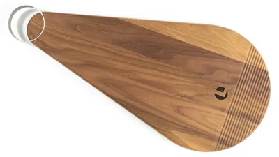 Image de Planche à découper et plateau de service en bois massif pour les chefs
