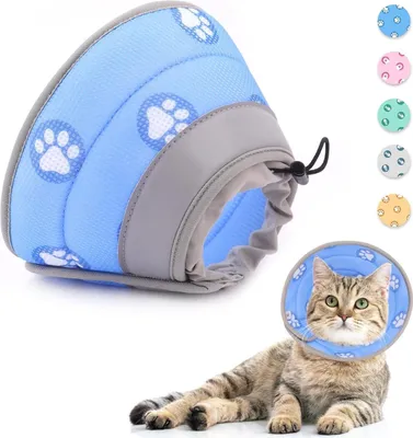 Image de Supet Collier chat, Collier réglable Col souple pour chiots, chiens et chats