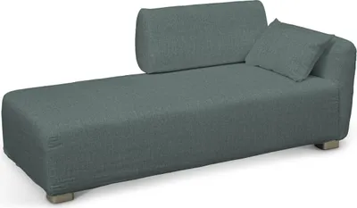 Produktbild von Dekoria Bezug für Mysinge Recamiere Sofa, grau- blau, Sofahusse, Mysinge Recamiere