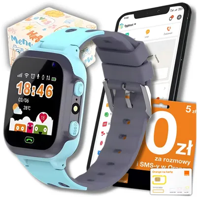 Zdjęcie produktu dla Smartwatch Dla Dzieci Zegarek Dziecięcy Lokalizator Lbs + Karta Sim Gratis