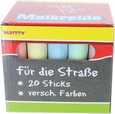 Produktbild von Straßenmalkreiden - 20 Sticks - bunt