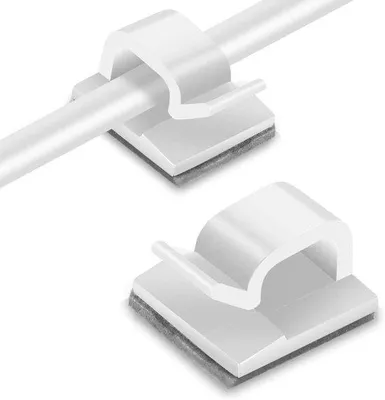Produktbild von Kabelclips selbstklebend 120 Stück weiß