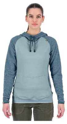 Productafbeelding van Karpos dames hoodie van suède, kleur: Sterling Blue/Spring Lake, maat: XXL (EU)