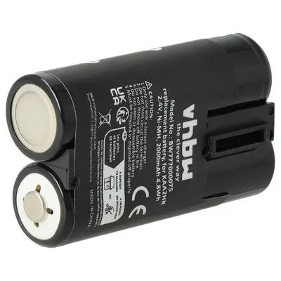 Produktbild von vhbw Akku kompatibel mit Kodak EasyShare DX6340, DX4900, DX4530, DX6440 Kamera (2000 mAh, 2,4 V, NiMH)