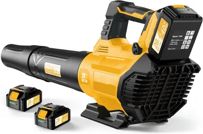 Produktbild von Akku Laubbläser 3 einstellbare Geschwindigkeiten 257 km/h mit 2 x 4,0 Ah Akku und Ladegerät Laubbläser Kabellos für Garten, Terrasse, Staub