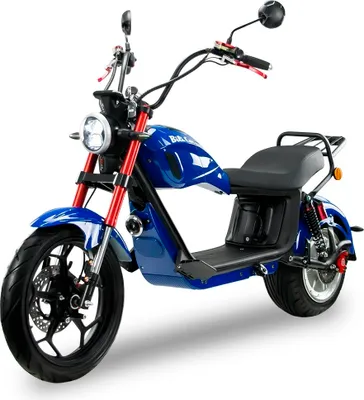 Produktbild von Elektroroller Motorroller BILI COCO BIG CHOPPER 3000 W, 60V 25Ah Lithium Akku, 45 km/h, mit Alarm und Bluetooth, Blau