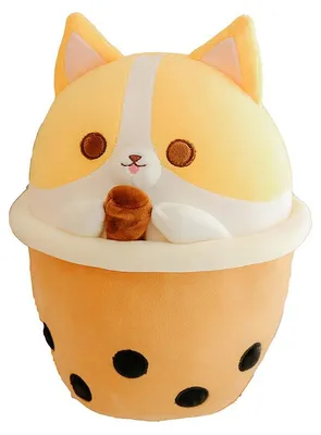 Produktbild von Granda Bubble Tea Hund Kuscheltier Kawaii Riesig 70 cm