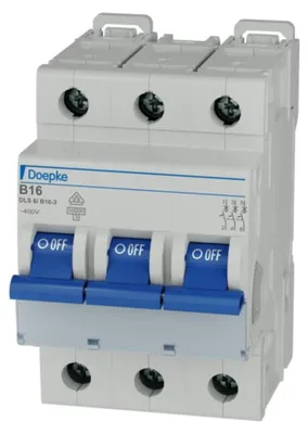 Imagen del producto de DOEP Automat B 16A DLS 6I B16-3 ** 10kA, 3 polos