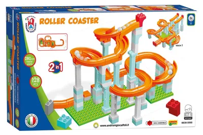 Image de Knikkerbaan Roller Coaster Set, 128dlg.