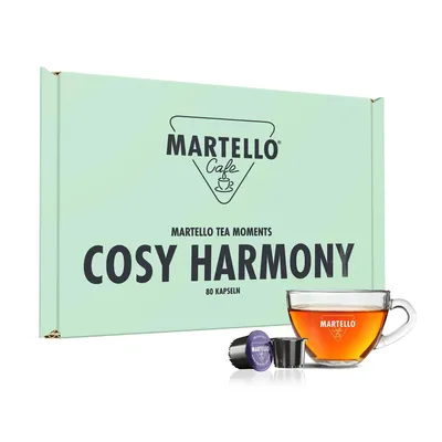 Produktbild von Martello Tee Set COSY HARMONY - Frische, aromatische Blätter - 800 Kapseln, Für MARTELLO-Kapselmaschinen