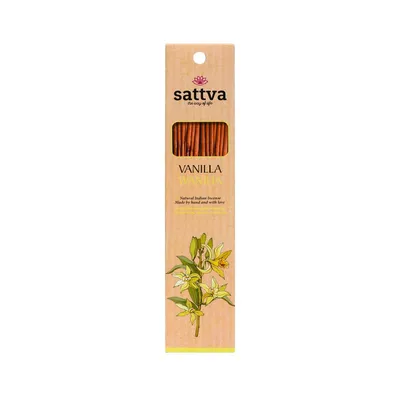 Produktbild von INDIISCHE RÄUCHERSTÄBCHEN VANILLE (15 Stk.) 30 g – SATTVA (WELLNESS)