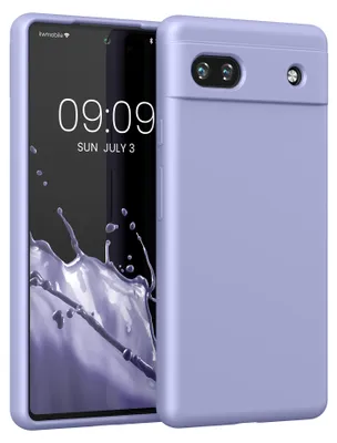 Produktbild von kwmobile Handyhülle für Google Pixel 6a Hülle, für Pixel 6a Case - Hülle Silikon - kabelloses Laden - Pastell Lavendel