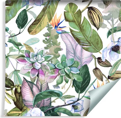 Produktbild von 10m VLIES TAPETE Rolle Natur Tropische Dschungel BLUMEN XXL