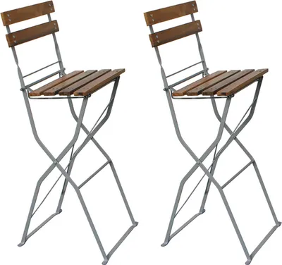 Produktbild von Biergarten Barhocker Barstuhl klappbar Klappstuhl Gartenstuhl Akazie