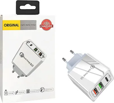 Zdjęcie produktu dla Ecobox Ładowarka Sieciowa 2.4A 20W Biała 3.0 2Xusb 1Xpd Single