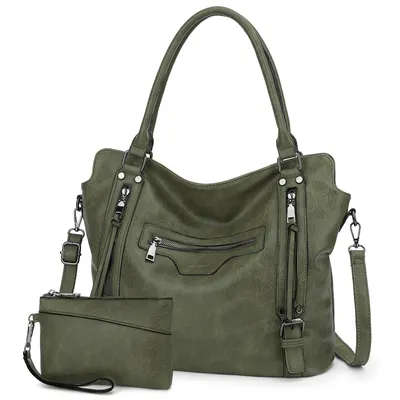 Produktbild von Handtasche Damen Shopper - Set Schultertasche Henkeltasche Umhängetasche Mit abnehmbarem Schultergurt für Büro Schule Einkauf