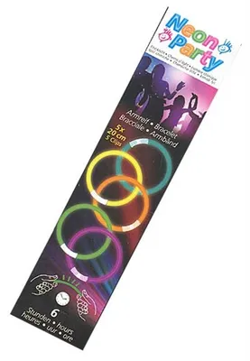 Produktbild von Maro Toys 66007 Party Luminous Armbänder (Neon)